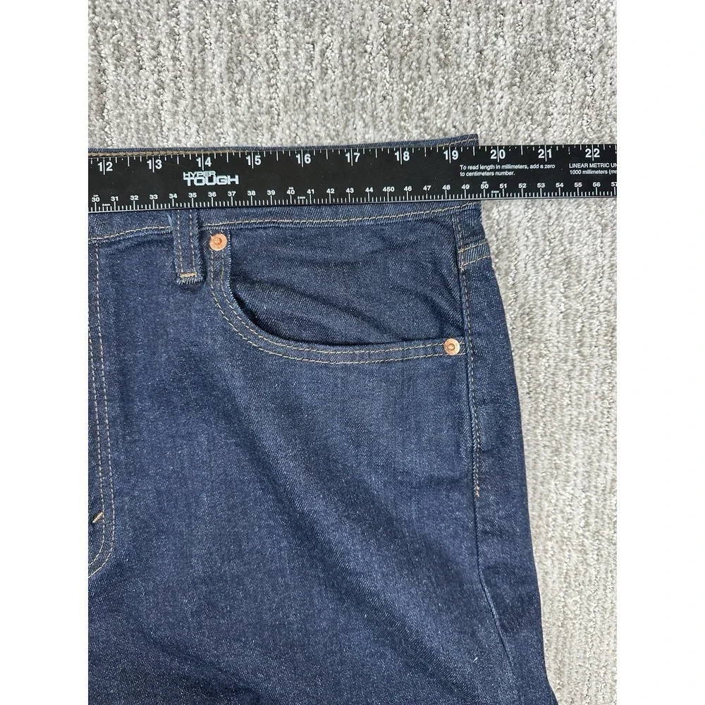 Levi's 502 Flex Tapered Leg Denim Jeans 40X32 Fits 40x30 Mens Dark Stretch NWT
